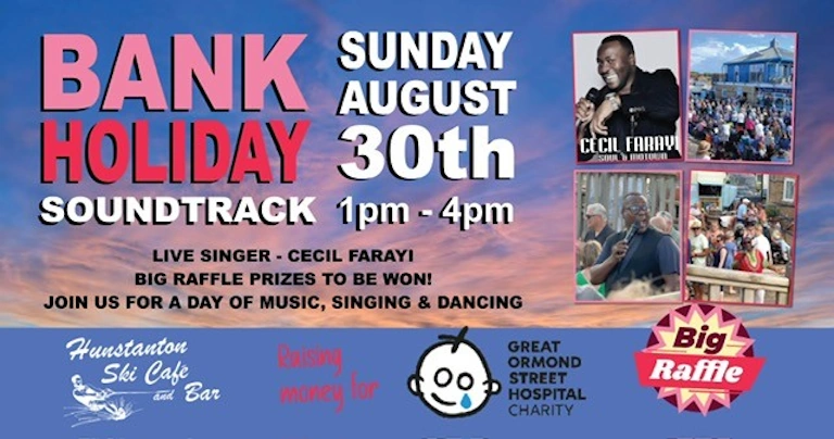Bank Holiday Sound Track August 31st, In aid of Great Ormand Street Hospital